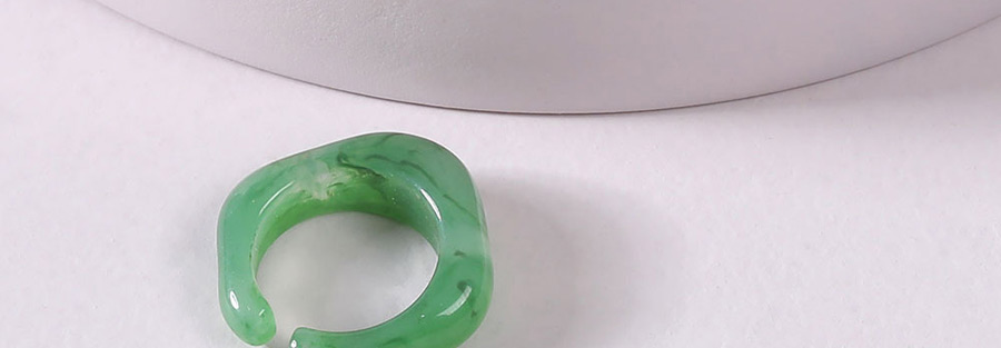 Fashion Suit Resin Acrylic Ring,Rings Set