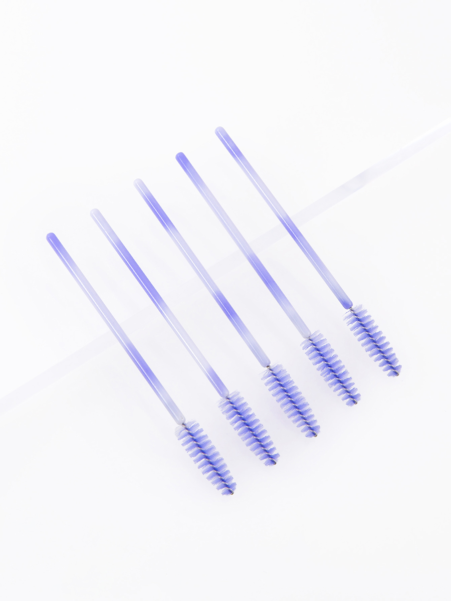 Fashion Light Blue Disposable Eyelash Brush Double Color 50pcs,Beauty tools