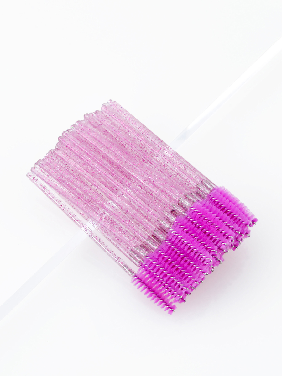 Fashion Black Disposable Eyelash Brush Crystal 50pcs,Beauty tools
