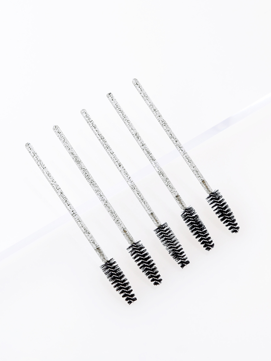 Fashion Black Disposable Eyelash Brush Crystal 50pcs,Beauty tools