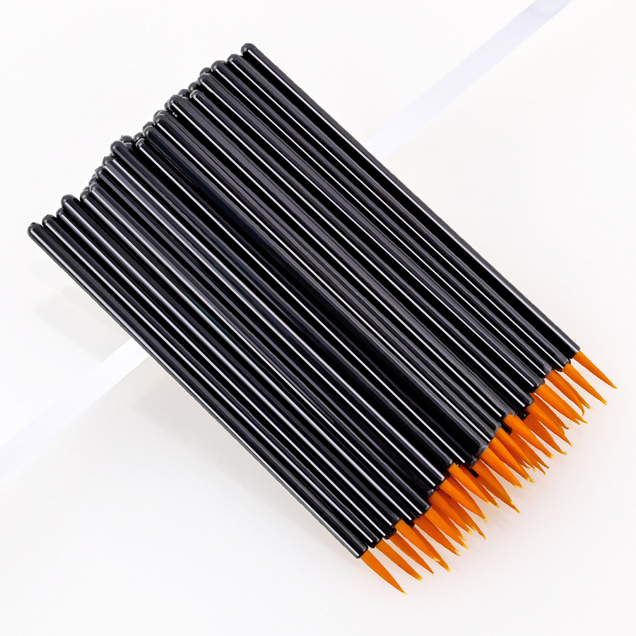 Fashion Black And White Disposable Eyeliner Brush 50pcs,Beauty tools