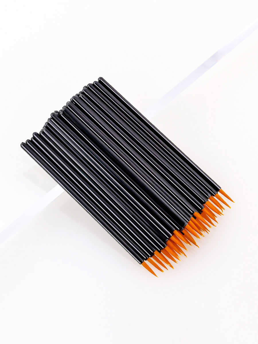 Fashion Black And White Disposable Eyeliner Brush 50pcs,Beauty tools