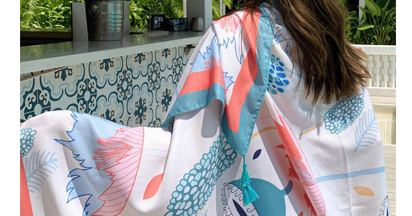 Fashion Lotus Sunscreen Shawl Thin Super Large Silk Scarf,Thin Scaves