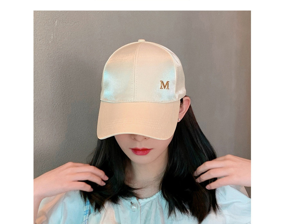Fashion Beige Mercerized M Standard Baseball Cap,Baseball Caps