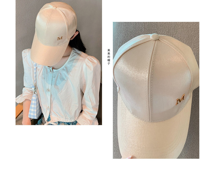 Fashion Skin Powder Mercerized M Standard Baseball Cap,Baseball Caps