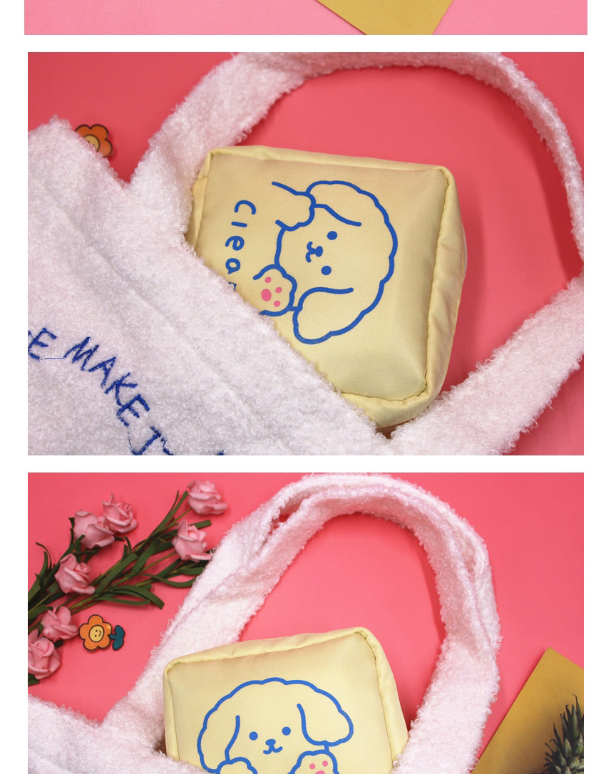 Fashion Blue Strawberry Dog Portable Storage Bag,Pencil Case/Paper Bags