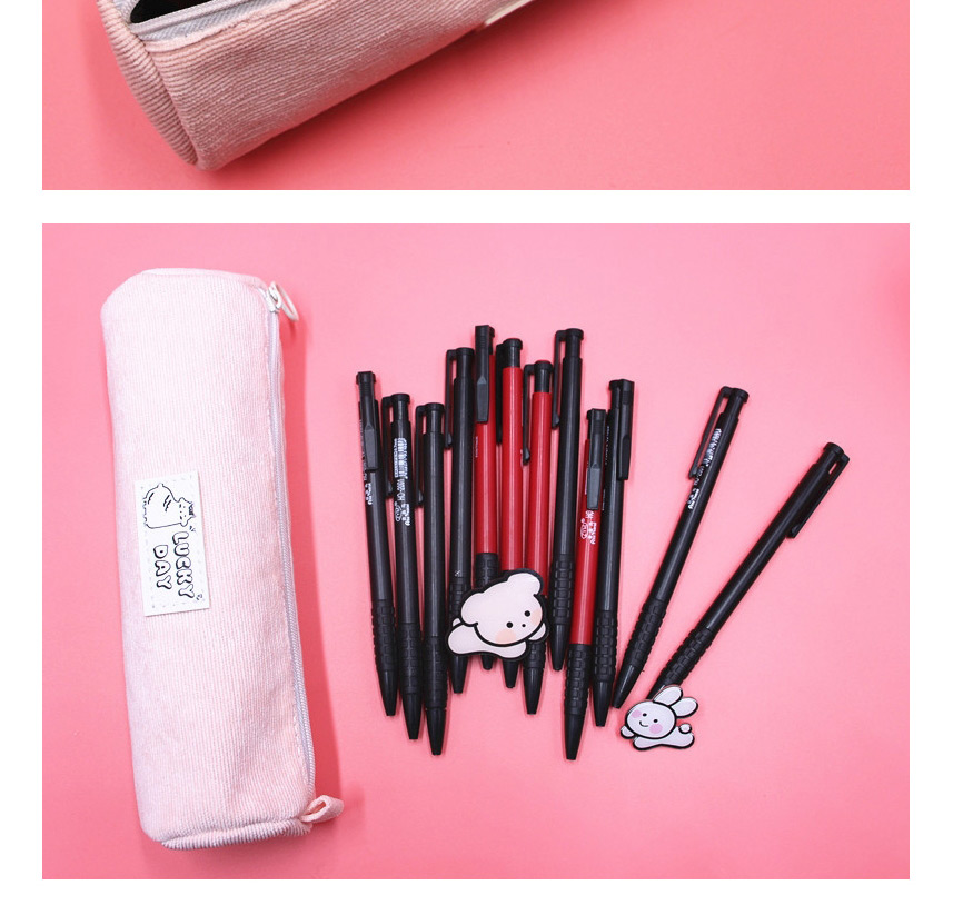Fashion Red Wine Corduroy Pencil Case,Pencil Case/Paper Bags