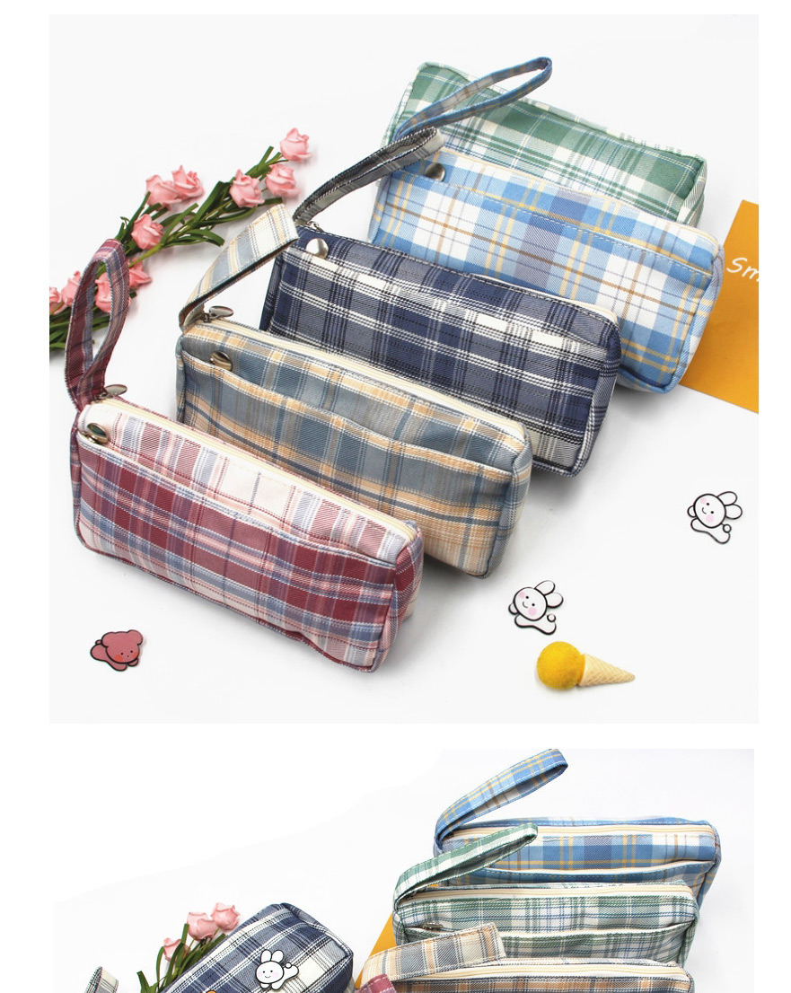 Fashion Section 2 (without Brooch)) Lattice Large-capacity Stationery Box (without Brooch),Pencil Case/Paper Bags