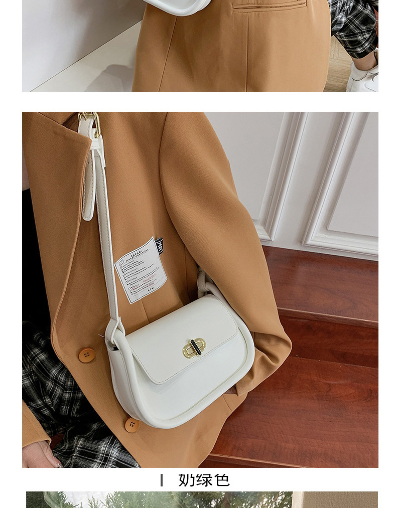 Fashion Black Stitched Soft Buckle Shoulder Bag,Messenger bags