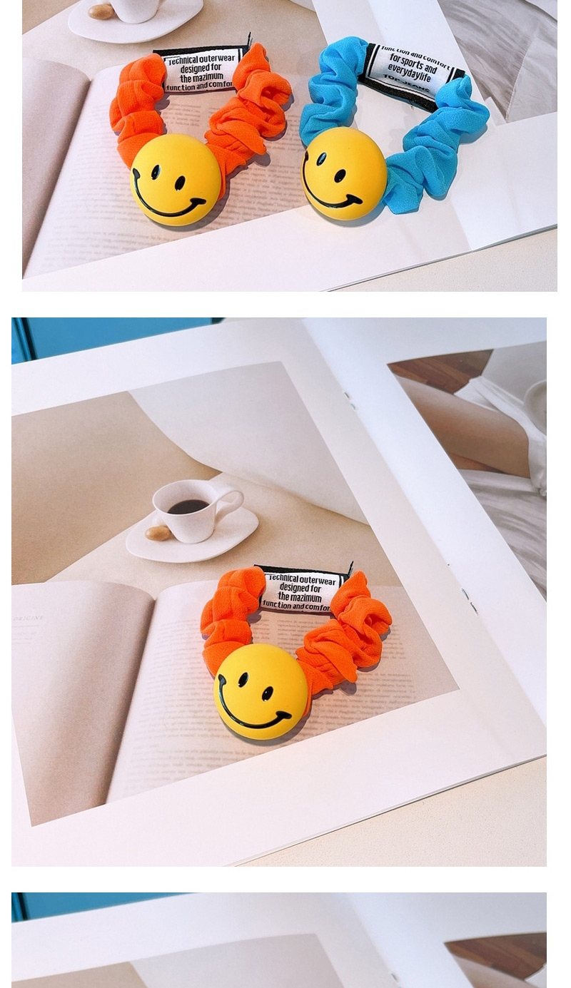 Fashion Orange Smiling Cartoon Large Intestine Circle,Hair Ring