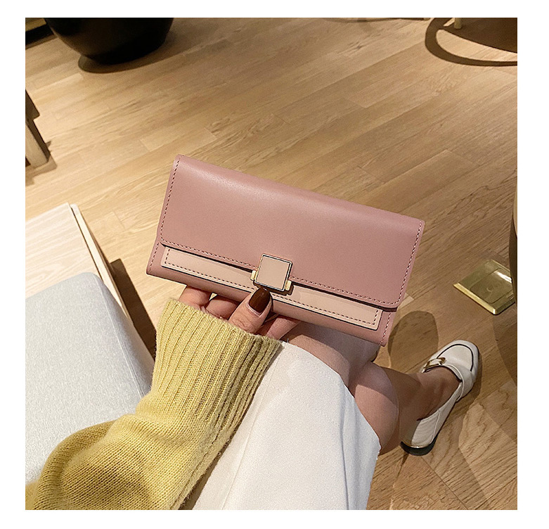 Fashion Pink Multi-card Large-capacity Wallet,Wallet