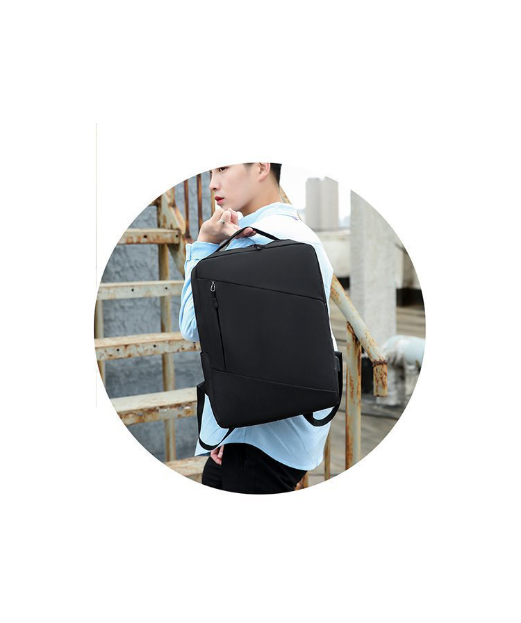 Fashion Gray Backpack Laptop Bag 15.6-inch Large-capacity Three-piece Suit,Backpack
