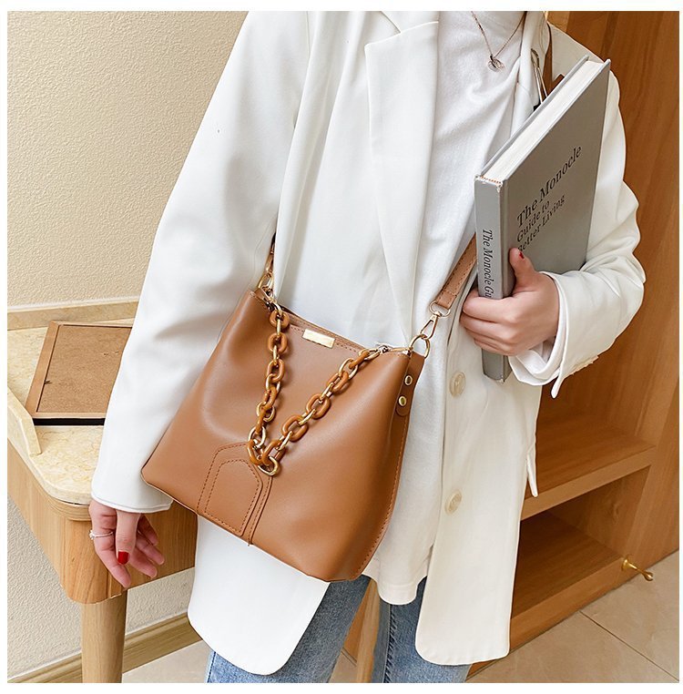 Fashion Light Brown Large Capacity Crossbody Shoulder Bag,Messenger bags