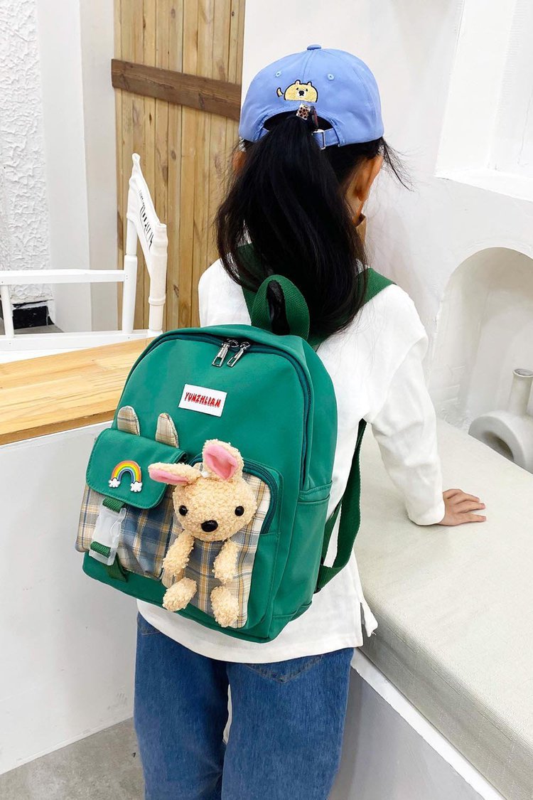 Fashion Green Bear Cartoon Kids Backpack,Backpack