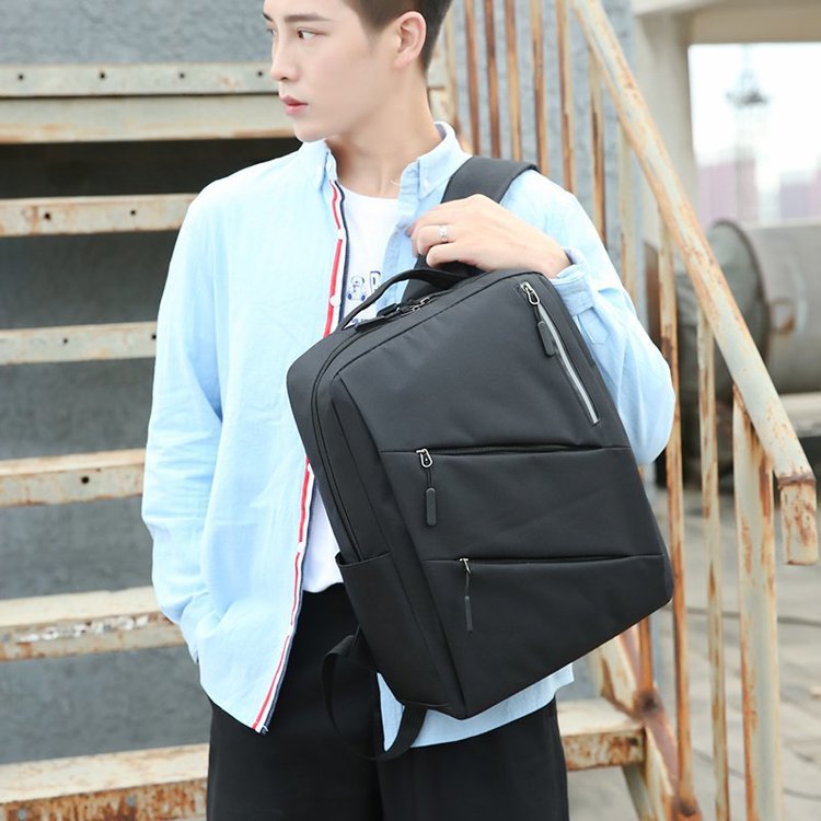 Fashion Navy Blue Shoulder Large Capacity Three-piece Computer Bag,Backpack