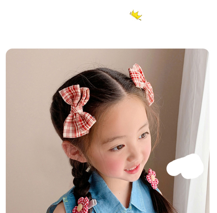 Fashion Cedar Series 6-piece Set Small Bow Kids Hairpin Set,Kids Accessories