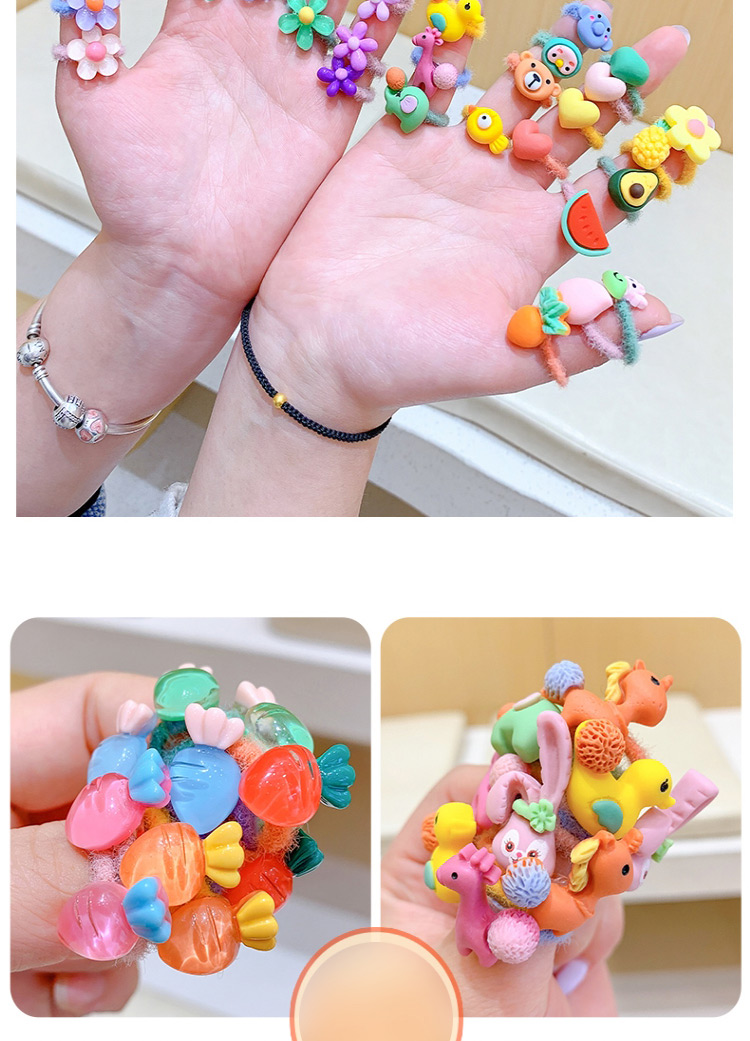 Fashion Candy-colored Five-petal Flower [10 Pieces] Children