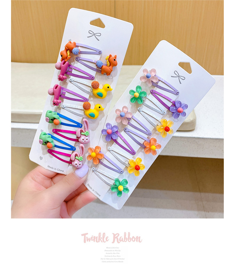Fashion Acrylic Five-petal Flower [10 Trial Packs] Children