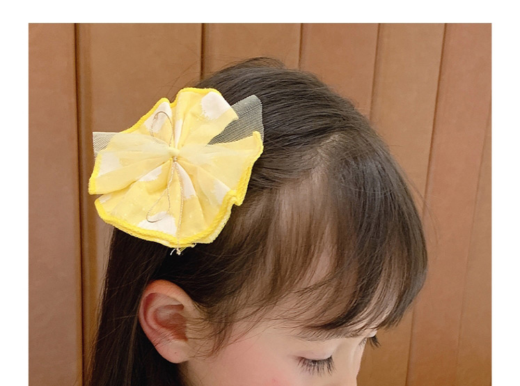 Fashion Yellow Big Flower Hairpin Big Flower Hairpin,Kids Accessories