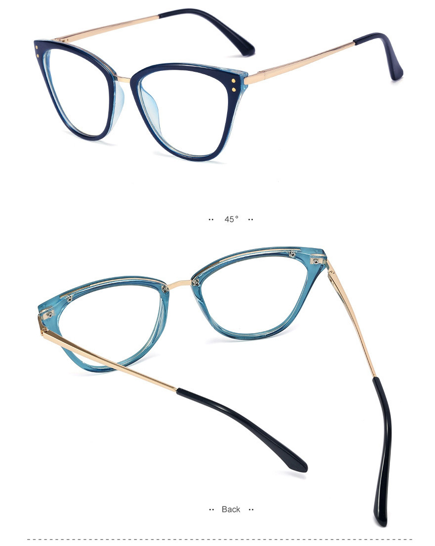 Fashion C6 Dark Brown/anti-blue Light Anti-blue Glasses With Spring Feet,Fashion Glasses