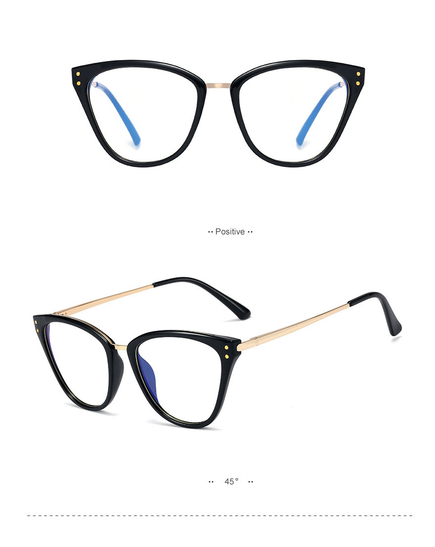 Fashion C6 Dark Brown/anti-blue Light Anti-blue Glasses With Spring Feet,Fashion Glasses