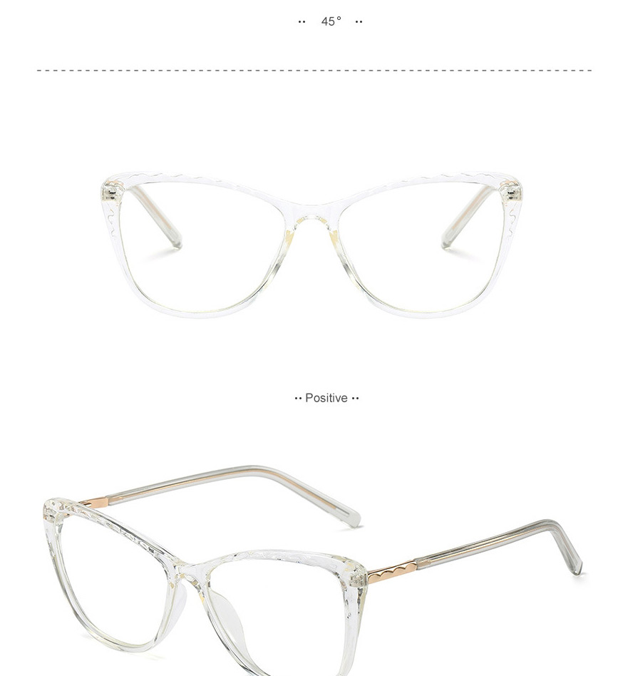 Fashion C5 Clear White/anti-blue Light Frame Tr Anti-blue Light Flat Lens,Fashion Glasses