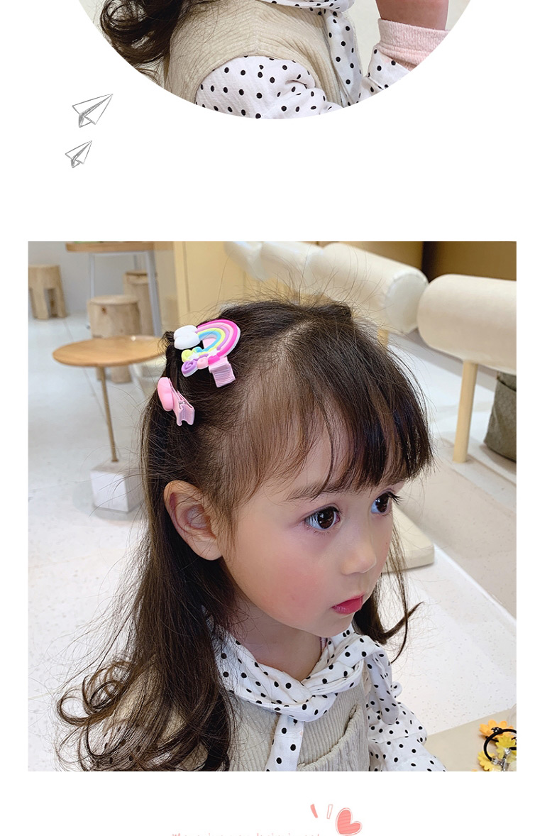 Fashion 28-piece Set Of Starfish And Butterfly Children Cartoon Rainbow Hairpin,Kids Accessories