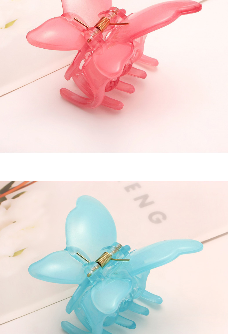 Fashion Lake Blue Butterfly Jelly Color Hair Scratch,Hair Claws