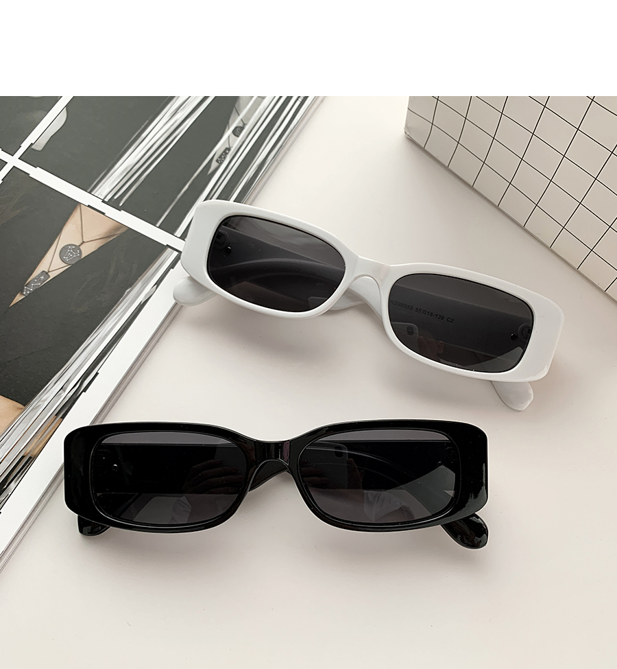 Fashion Black Resin Letter B Sunglasses,Women Sunglasses