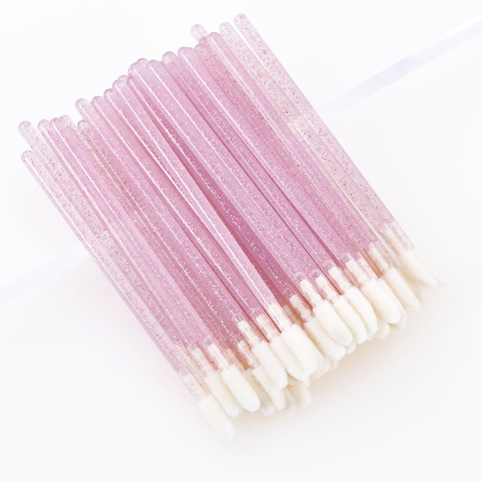 Fashion Disposable-lip Brush-crystal-light Purple-50pcs Disposable Crystal Lip Brush,Beauty tools
