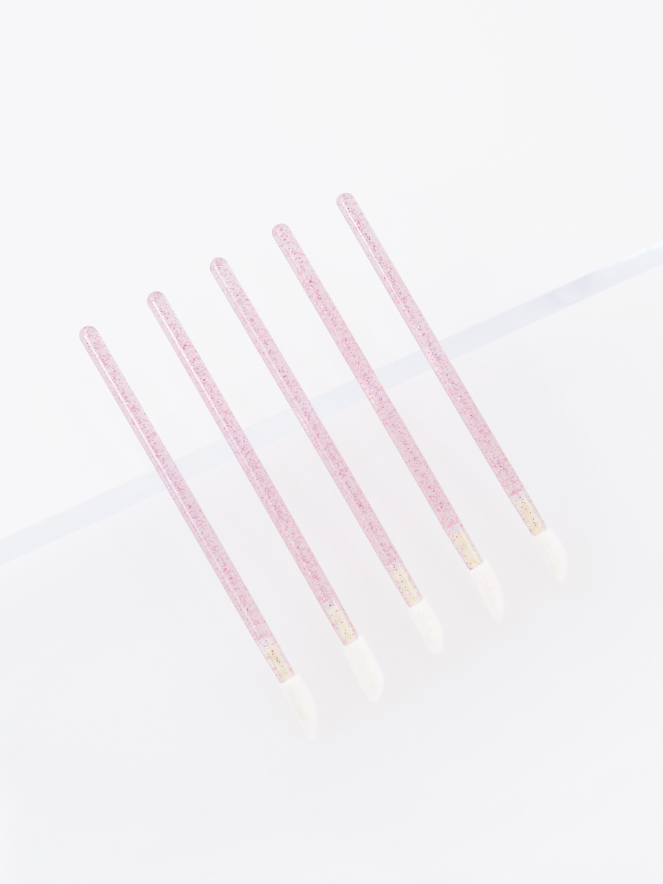 Fashion Disposable-lip Brush-crystal-light Brown-50pcs Disposable Crystal Lip Brush,Beauty tools