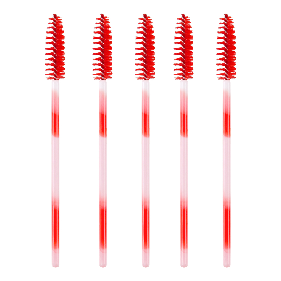 Fashion Disposable-eyelash Brush-gradient-white Light Blue-50pcs One-time Gradient Mascara Brush,Beauty tools