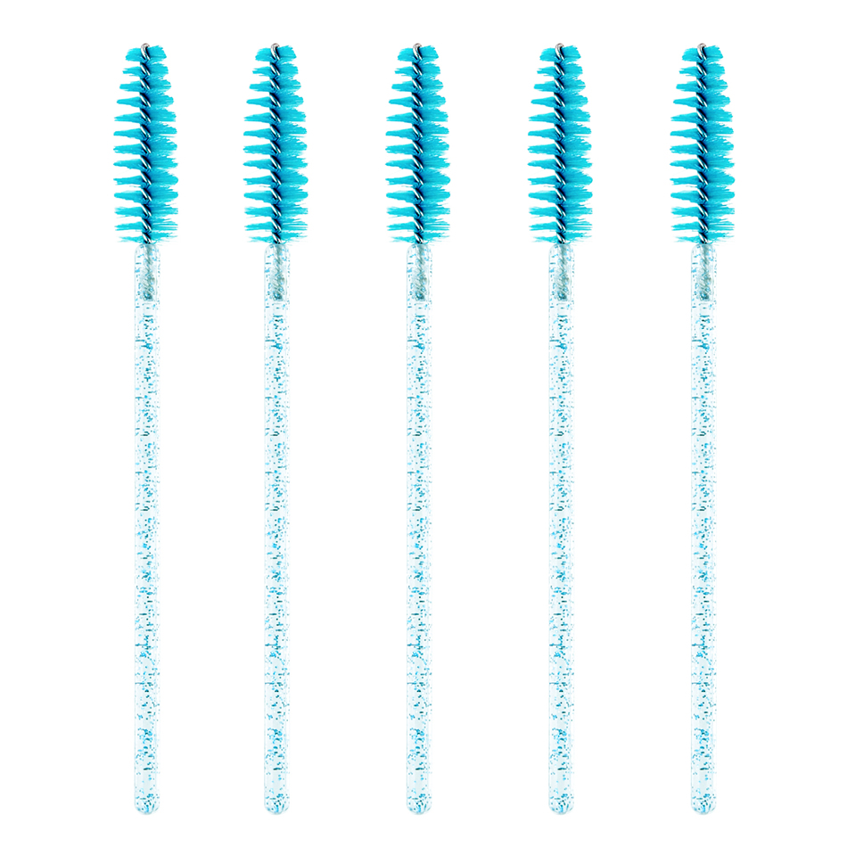 Fashion Disposable-eyelash Brush-crystal-royal Blue-50pcs Disposable Crystal Eyelash Brush,Beauty tools