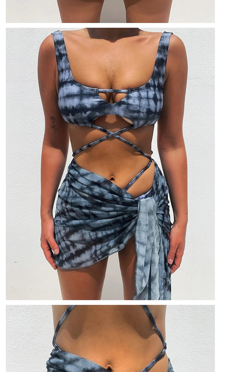 Fashion Veil Veil Split Swimsuit,Bikini Sets