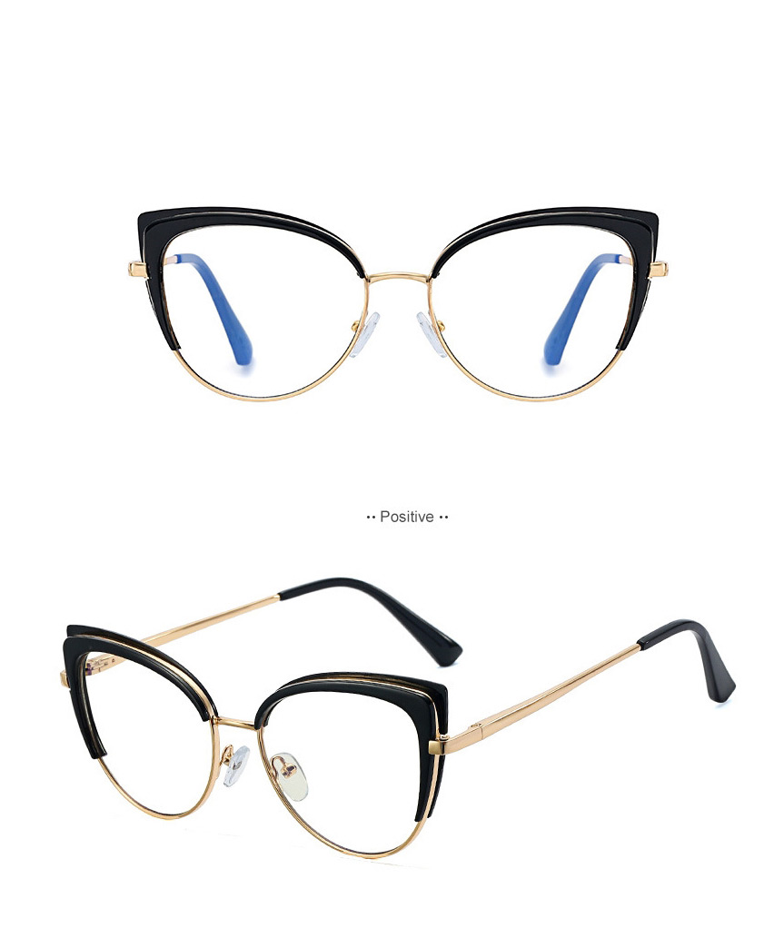 Fashion 5 Leopard Print/anti-blue Light Full Frame Anti-blue Light Tr Flat Lens,Fashion Glasses