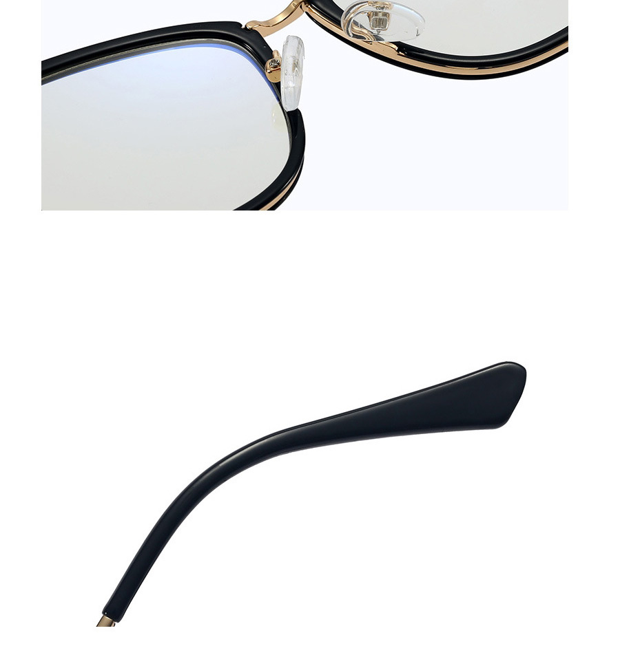 Fashion 5 Transmitting Red/anti-blue Light Metal Round Frame Anti-blue Glasses,Fashion Glasses