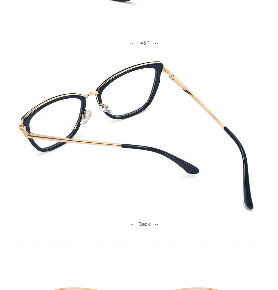 Fashion 3 Powder Penetration/anti-blue Light Metal Round Frame Anti-blue Glasses,Fashion Glasses