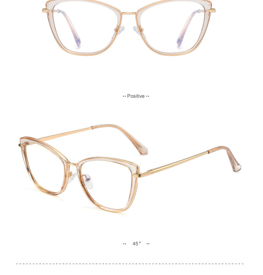 Fashion 3 Powder Penetration/anti-blue Light Metal Round Frame Anti-blue Glasses,Fashion Glasses