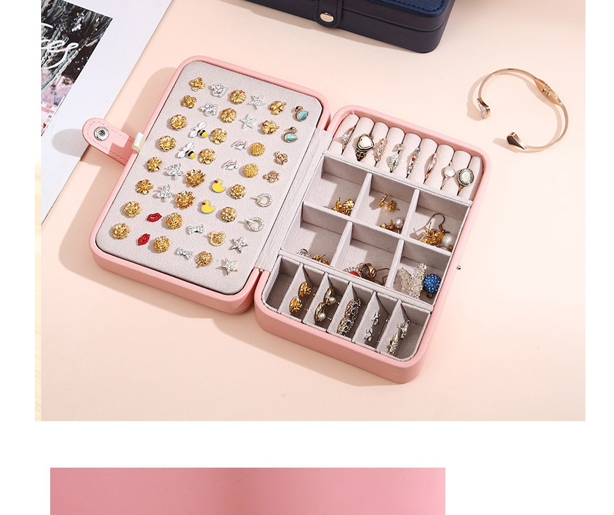 Fashion Lotus Color Leather Double-layer Storage Box,Jewelry Packaging & Displays