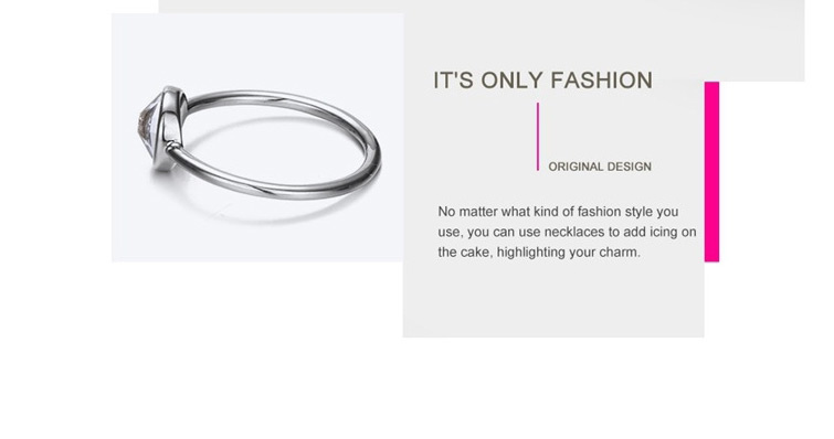 Fashion Silver Zircon Geometry Ring,Fashion Rings