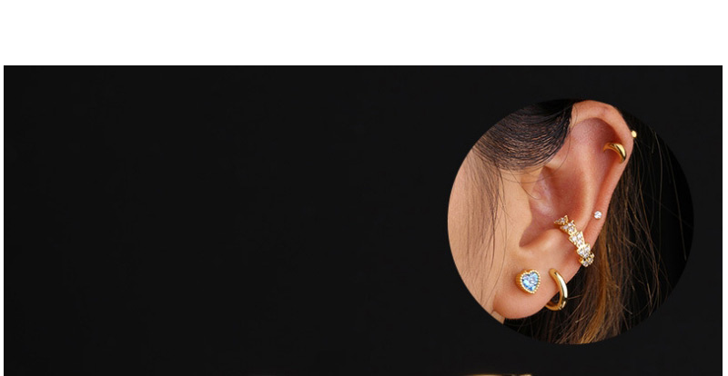 Fashion Gold Geometric Metal Ear Bone Clip Single,Clip & Cuff Earrings