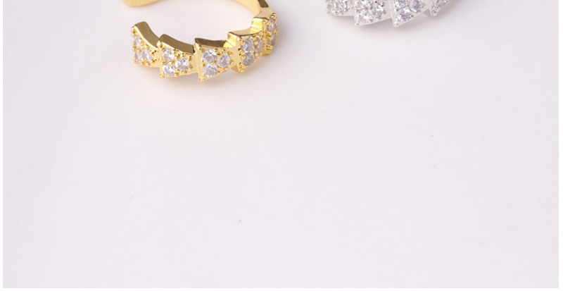 Fashion Gold Geometric Metal Ear Bone Clip Single,Clip & Cuff Earrings