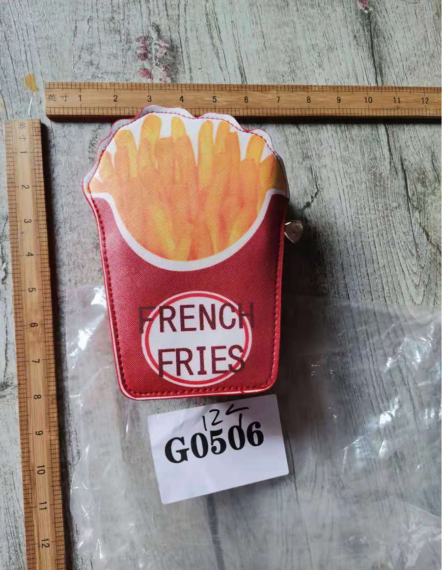 Fashion Red Pu French Fries One-shoulder Messenger Bag,Shoulder bags