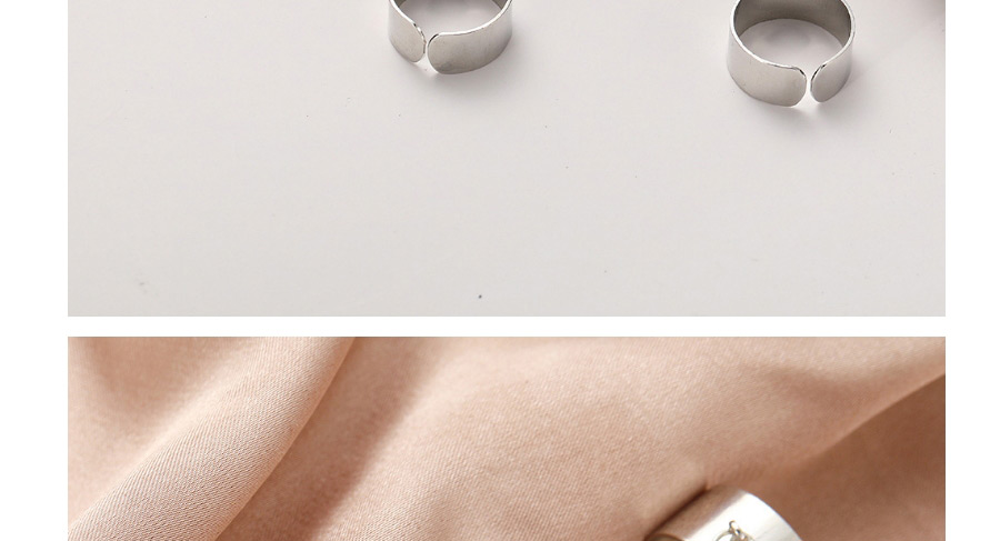 Fashion Silver Chain Open One-piece Ring,Fashion Rings