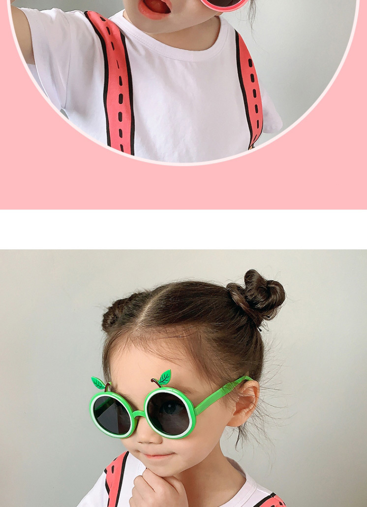 Fashion Blue Apple Children Polarized Cartoon Fruit Sunglasses,Kids Accessories