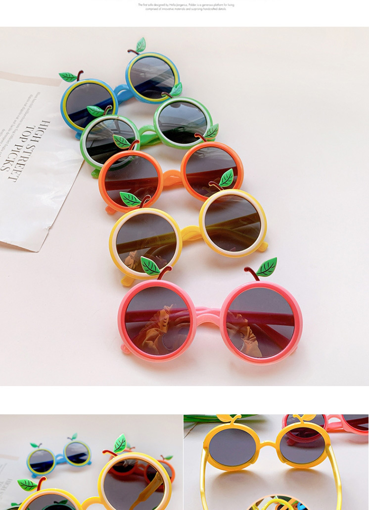 Fashion Yellow Apple Children Polarized Cartoon Fruit Sunglasses,Kids Accessories