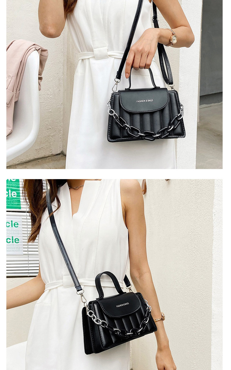 Fashion Black Vertical Chain Shoulder Messenger Bag,Shoulder bags