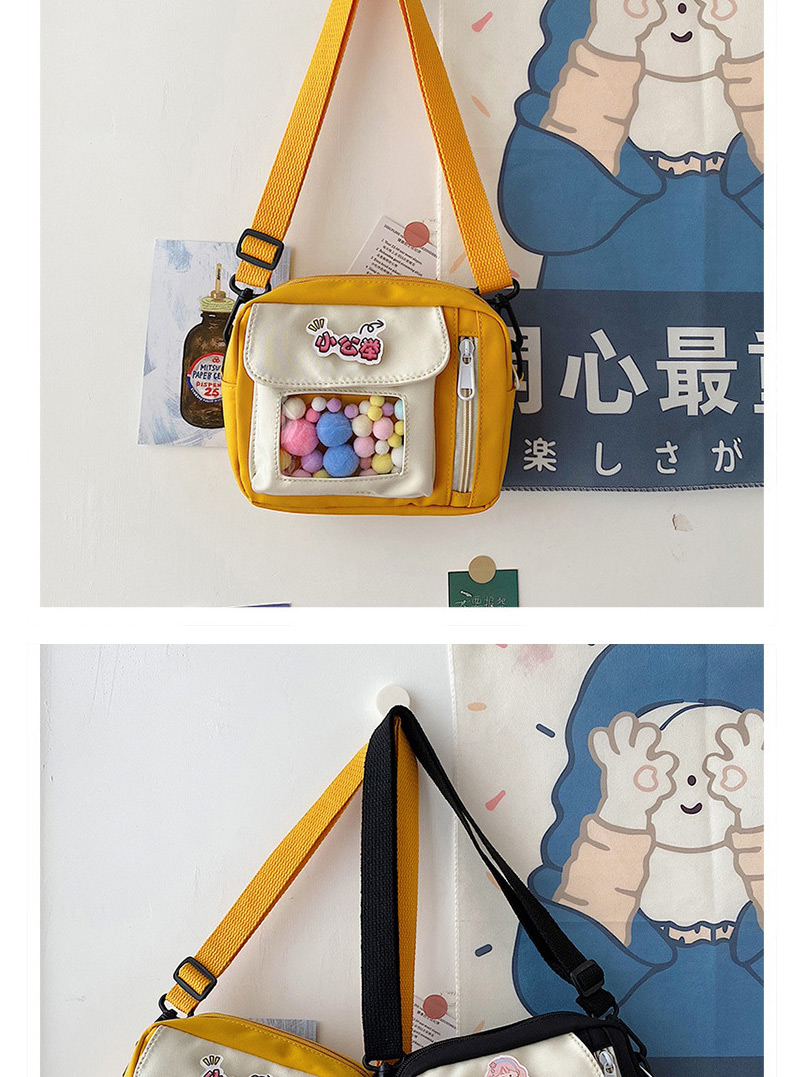 Fashion Yellow Canvas Shoulder Messenger Bag,Shoulder bags