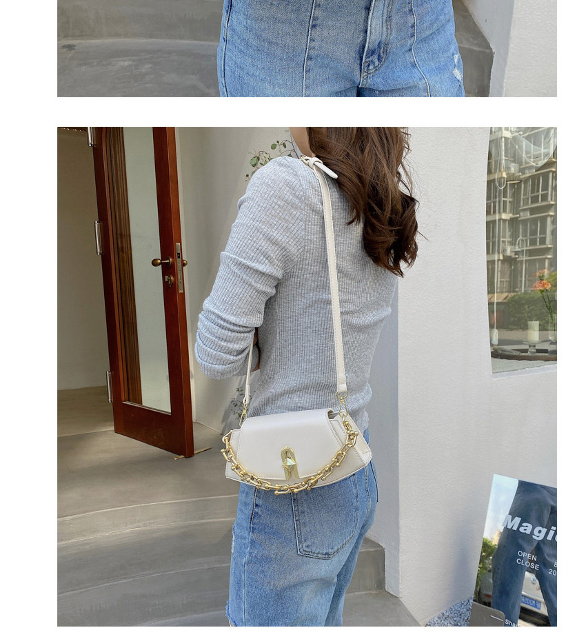Fashion Yellow Acrylic Thick Chain Portable Messenger Bag,Shoulder bags