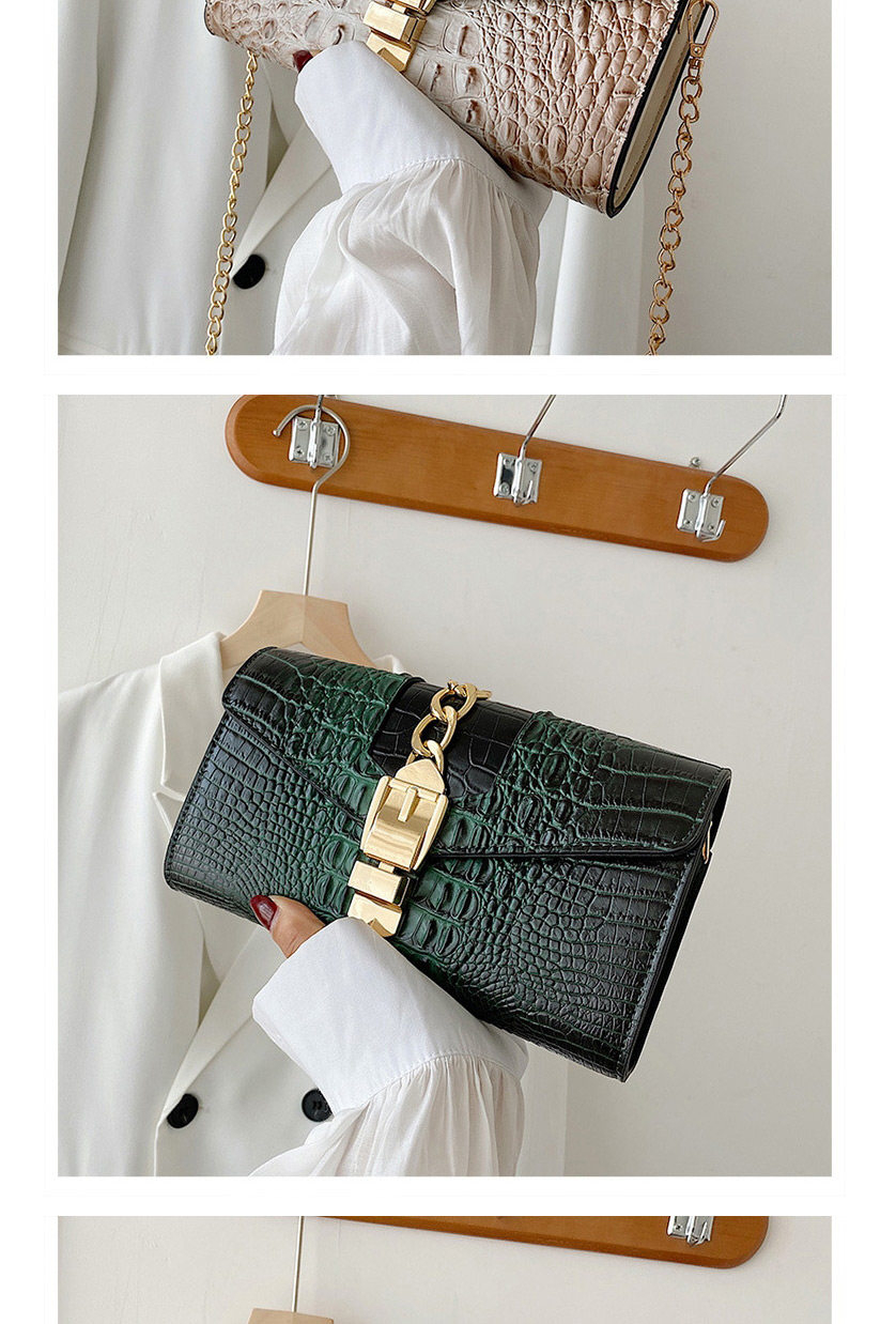 Fashion White Crocodile Chain Crossbody Bag,Shoulder bags